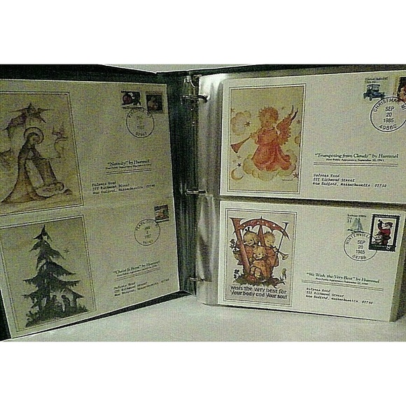 Hummel Christmas Postal Commemorative Society Cover Collection Stamps - Picture 2 of 8